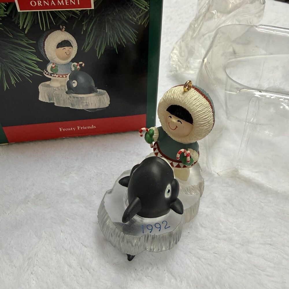 Hallmark Keepsake Frosty Friends Christmas Ornament 13 Series 1992 Eskimo Whale